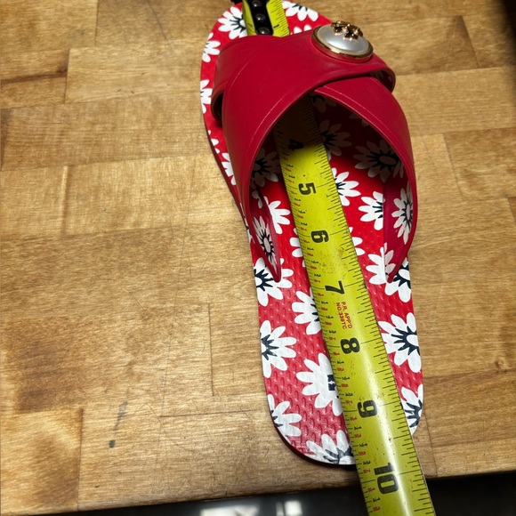Tory Burch Red Daisy Women's Sandals size 7.5 - Picture 9 of 9